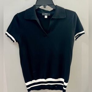 Tahari sweater polo shirt